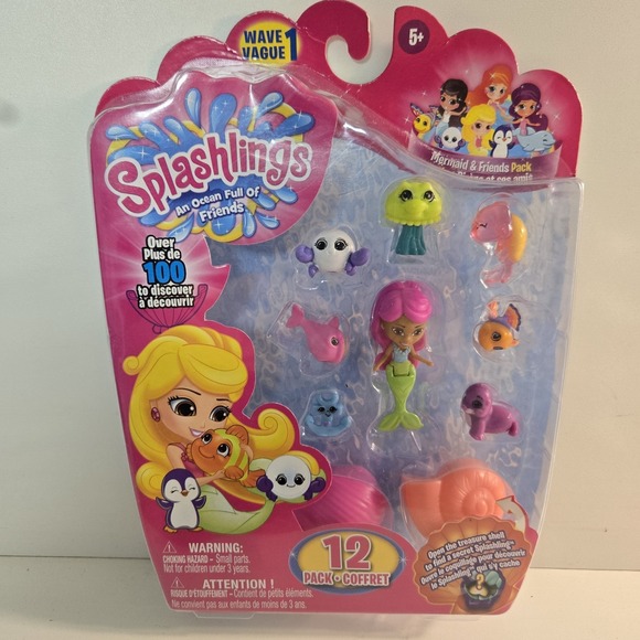 Splashlings Other - Splashlings 12 Pack Wave 1 Mermaid And Friends Pack‎ (As Shown) 2015 NEW